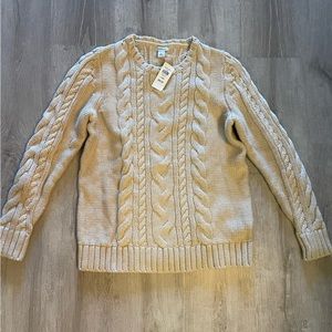 LL Bean Cableknit sweater